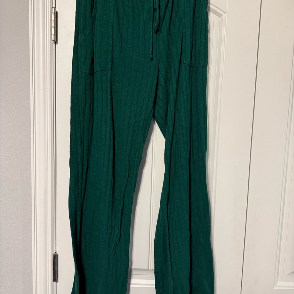 Green Wide-Leg Pj pants